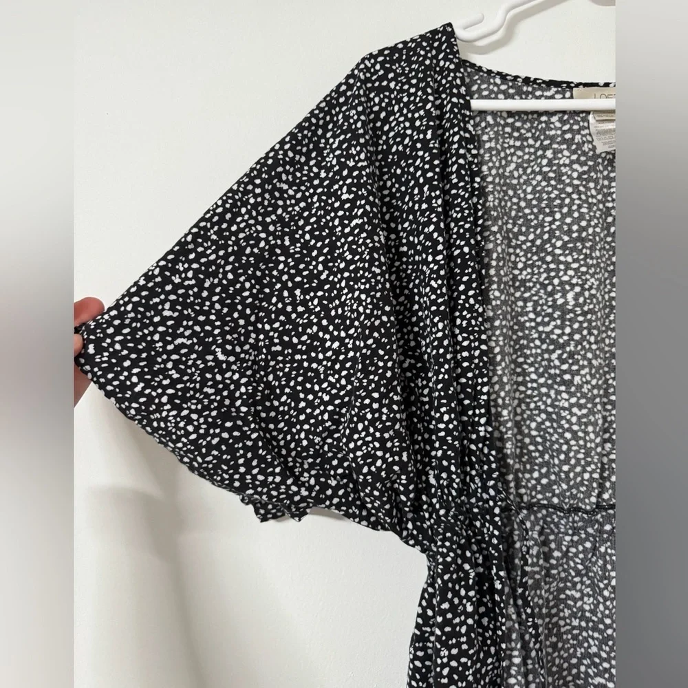LOFT blue and white printed swim cover up - Picture 5 of 7